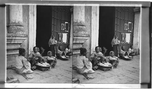 Beggars Outside A Church Door, Manila, P.I. Obsolete Or Otherwise Not Very Usable E E Baker 1929