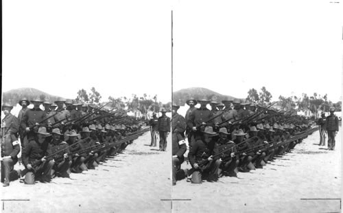 Cease Firing! Cp. F. 1st Colorado Infantry U.S. Volunteers. 1898