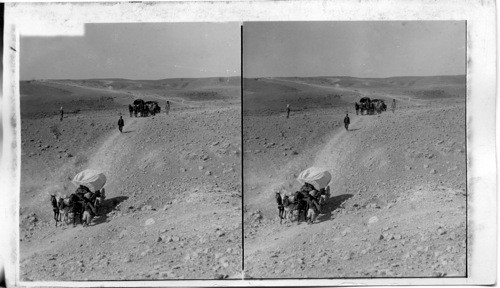 Crossing the Syrian Desert - Caravan from Bagdad on Trial to Mediterranean. Hit, Mesopotamia. Asia