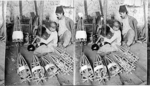 The most Primitive Reeling Tools for Silk Thread, Mt. Lebanon. Syria