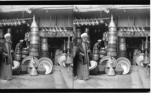 A shop in the Brassworkers’ Quarter, Cairo, Egypt