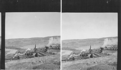 Oregon - A Saw Mill on Upper Klamath Lake near Klamath Falls. Print ordered 10/28/38