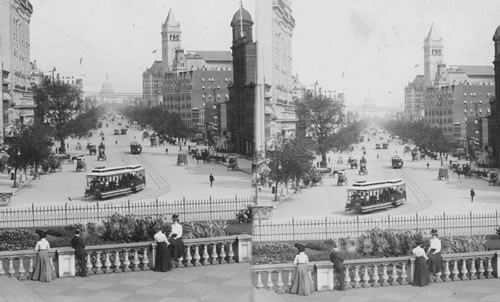 Street in Wash., D.C. Penn'a [Pennsylvania] Ave. Wash., D.C