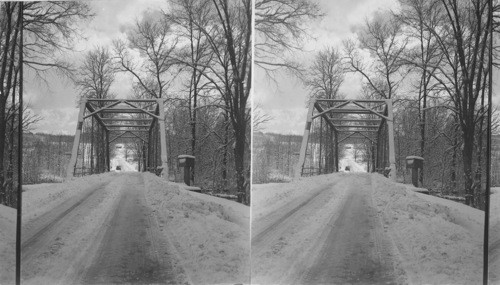 Winter Scene - Apr. 9, 1957. Cussewago Creek. Near Meadville, Pa