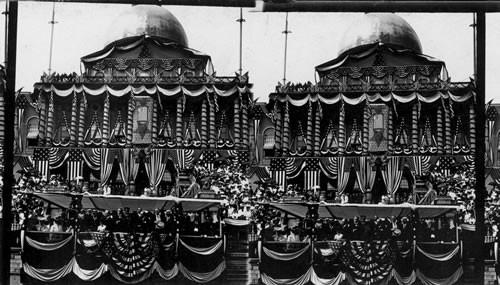 The State House, Boston, Mass. (Decorated for the G.A.R. Encampment 1890, probably)