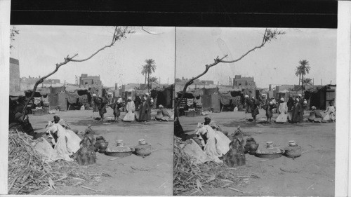 Native Market in a Nile Valley, Egypt