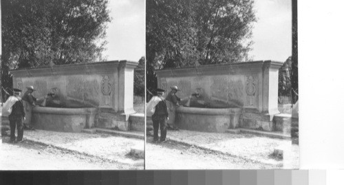 The Lieut. Quentin Roosevelt Memorial Fountain. Chamery [Chambery] France. No. 407-1200 W.T