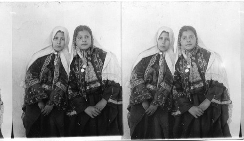 Young Christian Girls of Bethlehem. Palestine