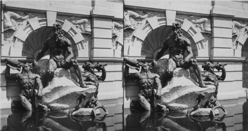 The Perry Fountain at Entrance Congressional Library Building, Washington, D.C