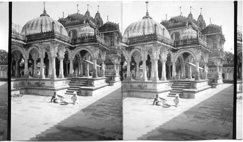 Front of Hathi Singh’s Jain Temple at Ahmedabad. East. India