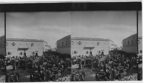 A market scene, Jerusalem, Palestine