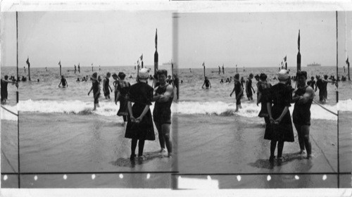 In the Surf. Coney Island, N.Y