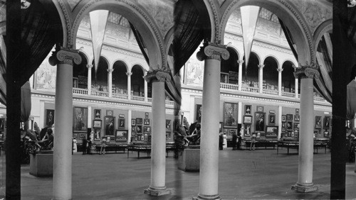 Interior of Women's Building, World's Columbian Exposition