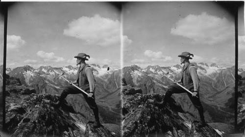 Rogers Pass and Hermit Range from Summit of Mt. Abbott, Glacier. B.C., Can