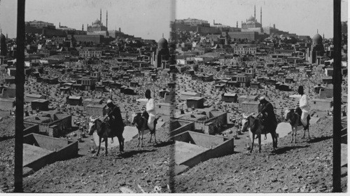 Overlooking the Moslem Cemetery Bab-el-Wesir Cairo, Egypt