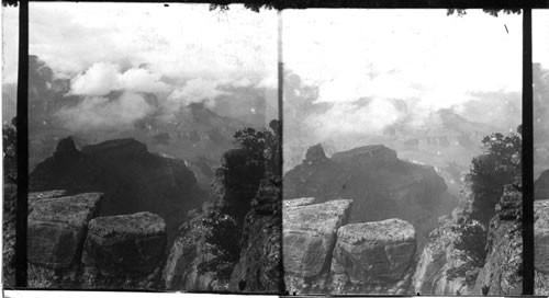 Clouds over Grand Canyon. Ariz