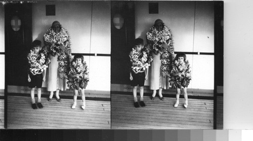 Passengers with Leis, Hawaii