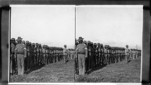 The 24th U.S. Infantry at Drill, Camp Walker, P.I. Obsolete or otherwise not very usable. E.E. Baker, 1929