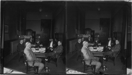 Board of Administration with members holding meeting, State Capitol, Springfield, Ill