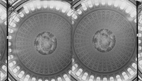 Frescoed Ceiling on the Dome of Capitol, Washington D.C