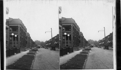 A Street of Apartment Houses, E. 79th St. Cleveland, Ohio