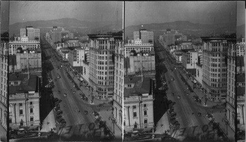 Salt Lake City, Looking North on Main Street from Hotel Newhouse