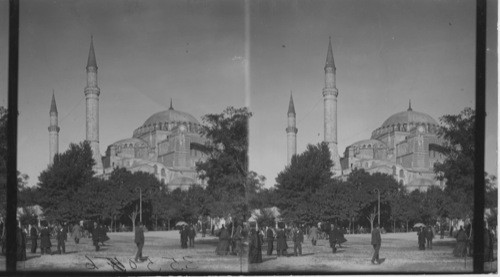 Constantinople, the famous mosque St. Sophia