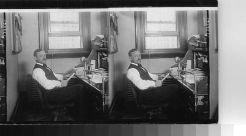 Mr. Jerome. district attorney at his desk. New York