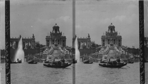 Western Cascade from across the Grand Basin. World's Fair, 1904. [Festival Hall]