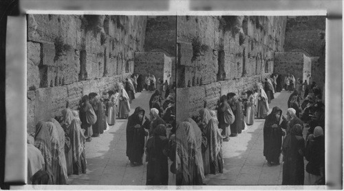 The Jews Wailing Place, Outer Wall of Temple Area, Jerusalem