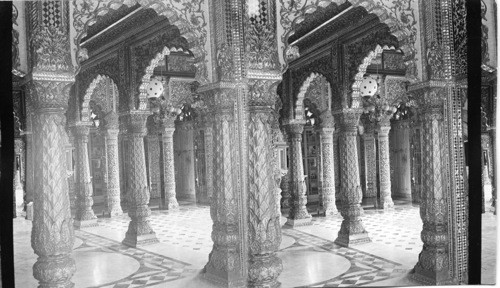 Columns in Jain Temple - Calcutta India