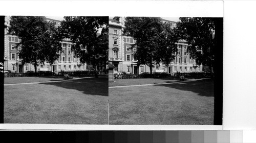 London: the American embassy fronts on one side of Grosvenor square which has come to be known as little America because so many of the buildings around the square belong to the American Embassy