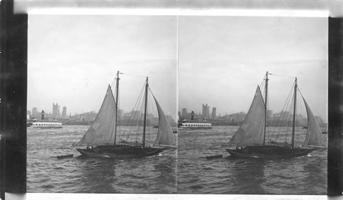 Evening on the Hudson Opposite New York, Hudson River