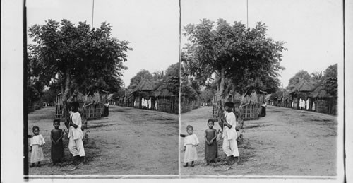 An odd little village in the Philippines - a street scene in Las Pinas