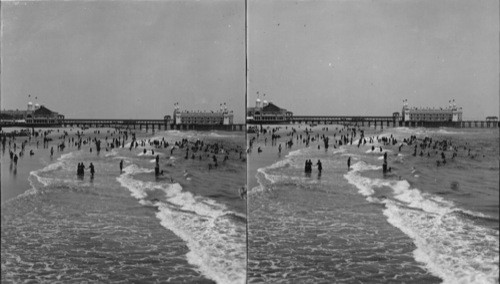 Atlantic City, beach and steel pier