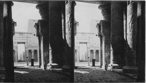 Interior of the Great Temple of Horus of Edfu, Egypt