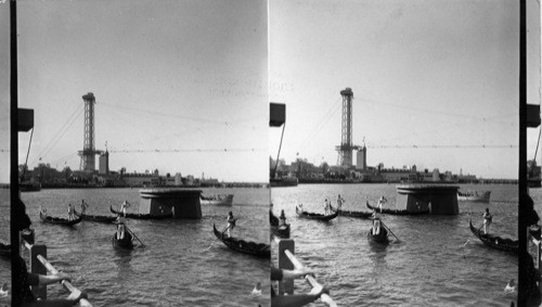 Venetian Canoes at the 23rd St. Pier, S. Lagoon