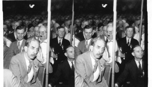 "Alfalfa" Bill Murray in his convention seat, National Democratic Convention