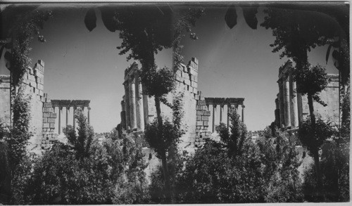 The six remaining Columns of the Temple of the Sun, Baalbek, Syria