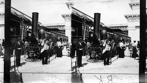 First train ever run in New York, Aug, 9, 1831 - Columbian Exposition