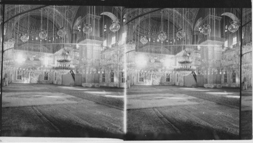 Interior of Mohammed Ali Mosque, Cairo, Egypt