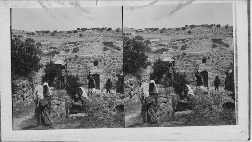 Ruins of the house of Martha and Mary. Bethany, Palestine