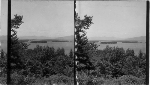 Lake Winnepesaukee from Locke's Hill. NH