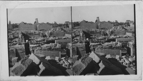 Magnificent ruins of the 5th and 8th Pylon at Karnak, Looking S.W. Egypt