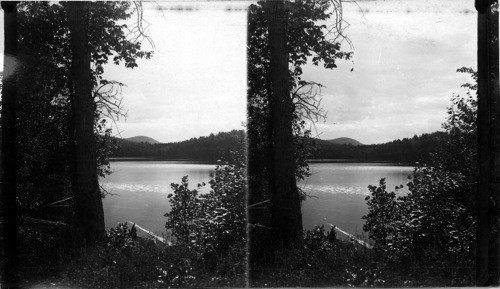 Small Lake Among the Mountains of the Saquenay River, Quebec, Canada