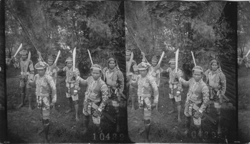 Filipinos, Philippine Concession (These are Bagabo Warriors). Jamestown Exposition. Virginia