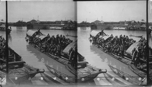 Fourth Cavalry landing in Manila after the expedition to Santa Cruz, P.I