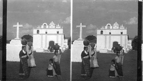 The Old Cross and Church, Guadeloupe, Guatemala. C.A