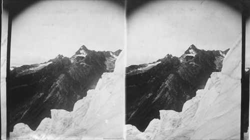 Eagle Peak & Mt. Avalanche from the great Glacier. Canada. B.C