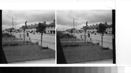 Dublin: modern housing developments have been built on the outskirts of the downtown city, affording more spacious quarters for the average citizen both inside and outside the houses. these developments are governed by the city of Dublin authorities and are rented to people for properly reasonable rates. in each community, just as in the USA, such projects are planned for families of various type incomes and people able to afford greater rent are not permitted to rent apartments or flats or houses designed for the lower-income bracket families